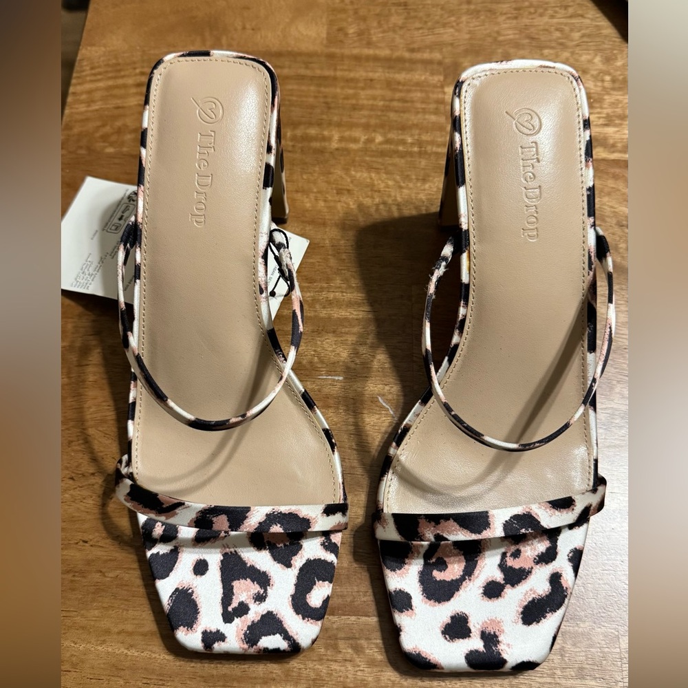 The Drop Leopard Print Heels